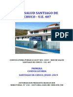 Bases Convocatoria Cas 01 2019 Red Salud Santiago de Chuco 09-08-2019