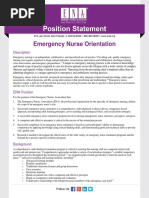 Emergency Nurse Orientation