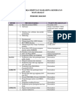 Program Kerja Himpunan Mahasiswa Kesehatan Masyarakat