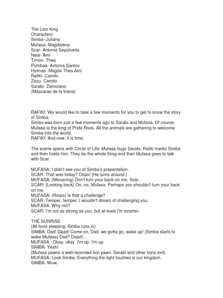 The Lion King Docx