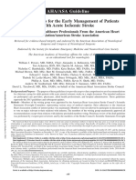 2018 Guidelines for the Early Management of Patients  With Acute Ischemic Stroke 