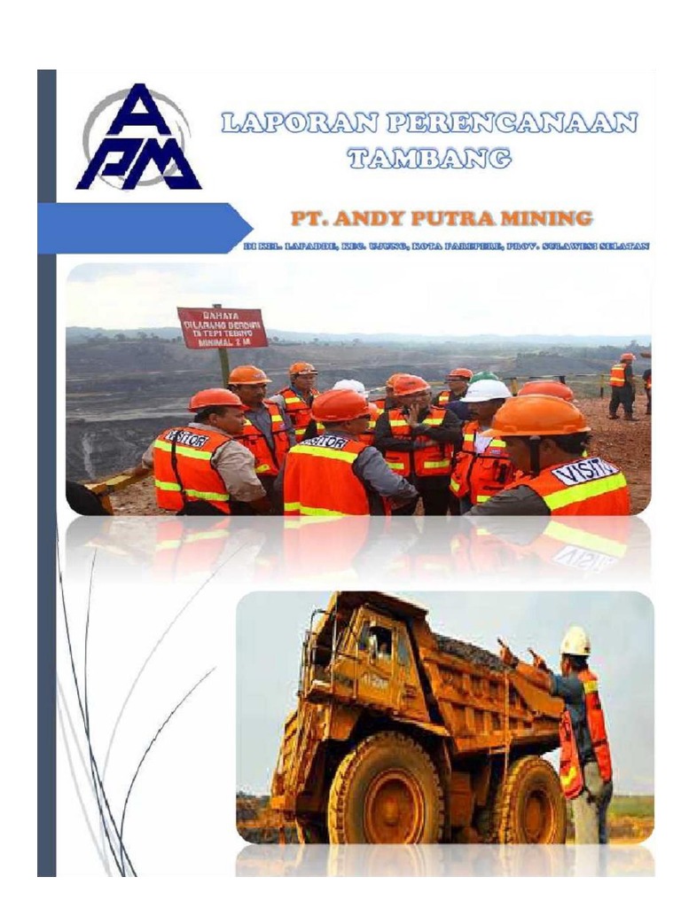 Laporan Mine Plan | PDF | Sains & Matematika | Teknologi & Rekayasa