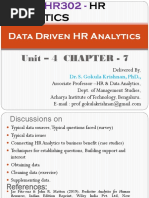 HR Analytics - Unit 4 Chapter - 7 - Data Driven HR Analytics