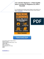 Machine Learning For Absolute Beginners A Plain English Introduction Machine Learning For Beginners
