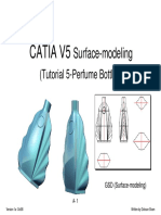 CATIA V5 Surface-modeling (Perfume Bottle