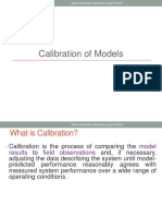 Calibration of Models