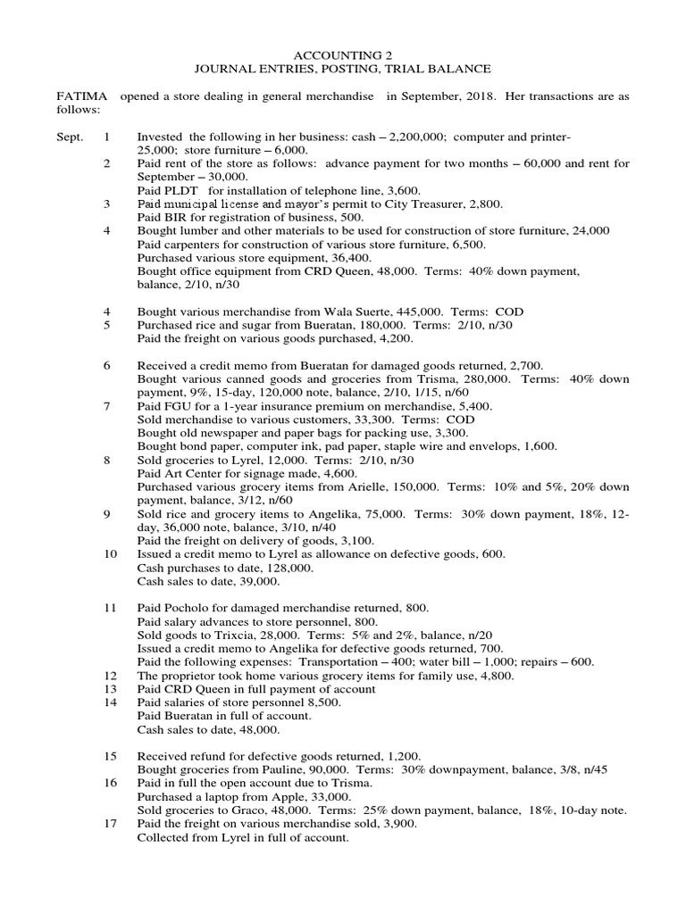 Exercises For Journal Entries PDF Withholding Tax Expense