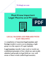 118 Important Legal Maxims For Law Exams