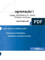 Programação I - Estruturas de Repetição