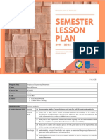 Semester Lesson Plan