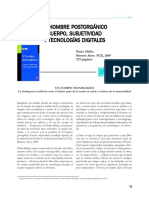 El Hombre Postorganico Cuerpo Subjetividad y Tecno PDF