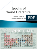 Epochs of World Literature