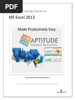 Training Course Guide On Advanced MS Excel 2013 - V16 - DAY 2