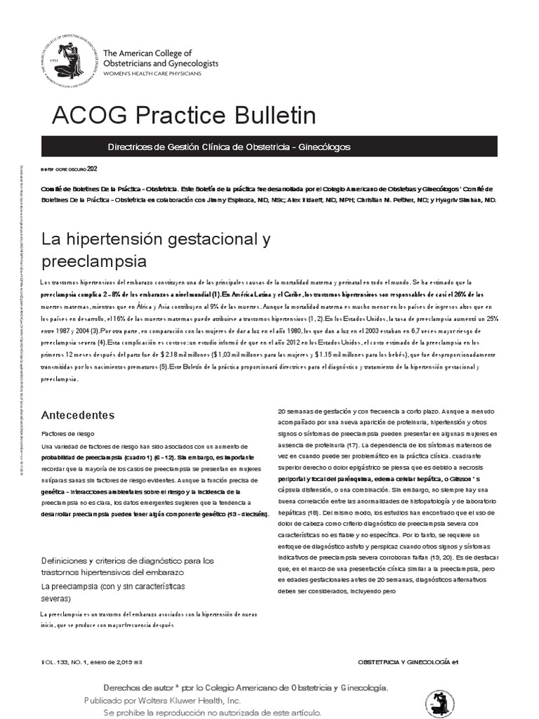 ACOG Practice Bulletin No 202 Gestational.49.en - Es | PDF ...
