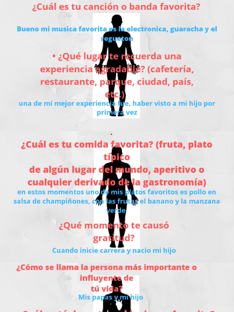 Cuál Es Tu Canción o Banda Favorita | PDF | Estilo de vida, image size:768x1024