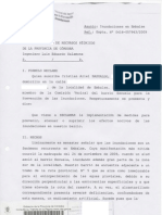 Reclamo Al Subsecretario de Recursos Hídricos de La Provincia de Córdoba