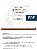 Parallel and Perpendicular Lines Angle Between Two Lines Straight Lines