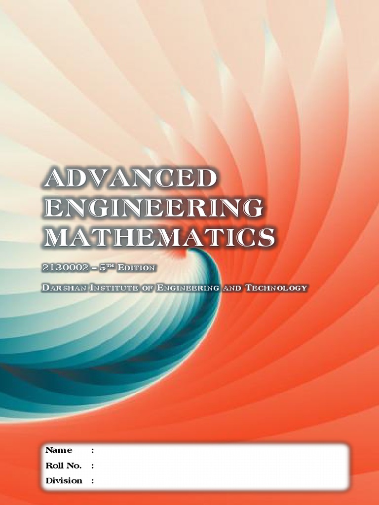 Advanced Engineering Mathematics Guide | PDF | Series (Mathematics ...