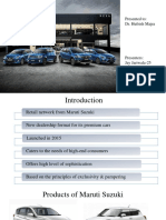 Maruti Suzuki Nexa dealership format presentation