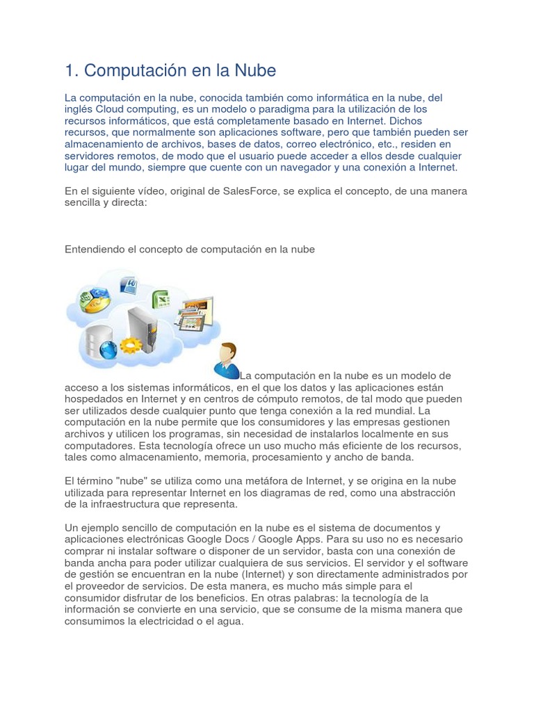 Introducción a la Computación en la Nube | PDF | Computación en la nube ...