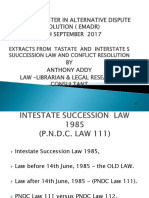 Intestate Succession Law