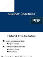 Nuclear Reactions Balancing