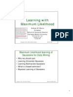 Maximum Likelihood Learning of Gaussians For Data Mining