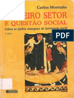 Terceiro Setor e Questão Social - Crítica Ao Padrão Emergente de Intervenção Social