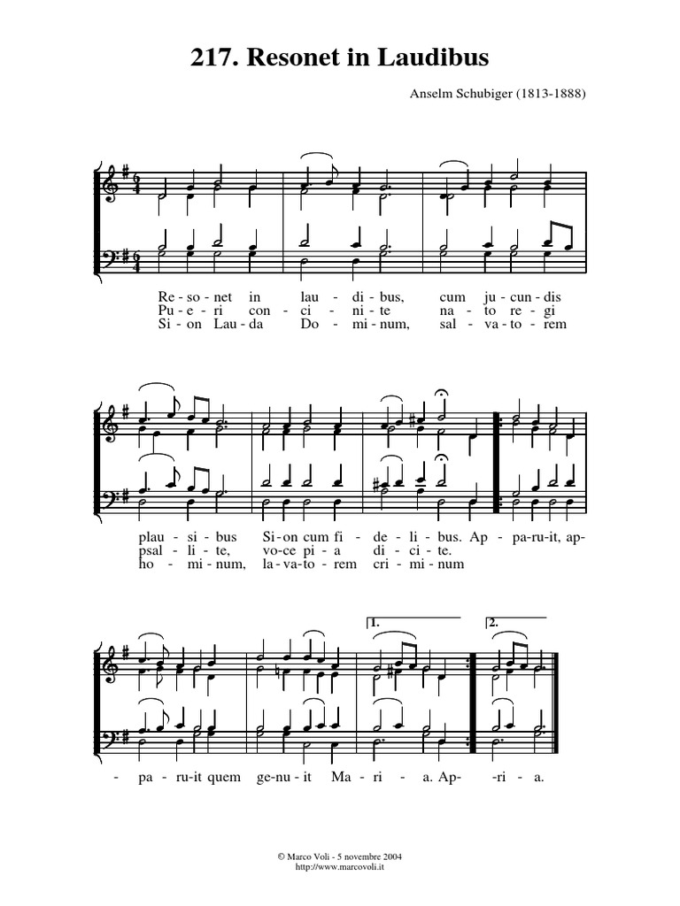 Resonet in Laudibus PDF | PDF