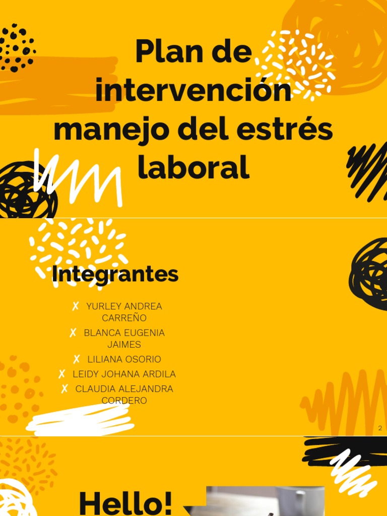 Intervención para Manejo del Estrés Laboral | PDF | Estrés (biología ...
