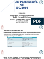 Presentation Asc Insolvency Bankers Perspective On Ibc