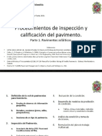 Procedimientos de Inspección y Calificación Del Pavimento ASFALTO PDF