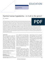 Familial Human Hypodontia - Is It All in The Genes