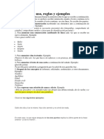 Reglas y usos de los dos puntos