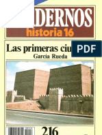Cuadernos Historia 16 (Serie 1985), #216 - Las Primera Ciudades