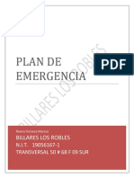 Plan de Emergency