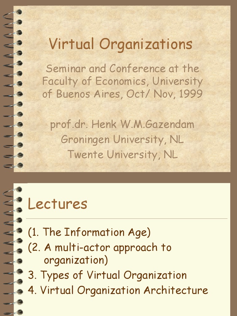 Virtual Organization 3 | PDF | E Commerce | Computer Network