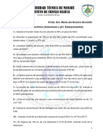 Guia de Ejercicios Sobre Estequiometría y Disoluciones