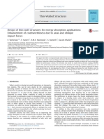 Design of Thin Wall Structures For Energy Absorption Applications Enhancement of Crushworthiness Due To Axial and Oblique Impact Forces