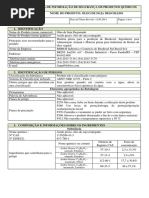 FISPQ Óleo Degomado