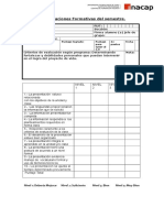 EVALUACIONES FORMATIVAS SEMESTRALES