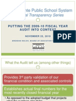 GPPSS Financial Series - 2010 Audit Report Summary