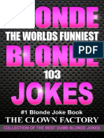Blonde Jokes - The Funniest Clean Blonde Joke Which Will Make You Cry PDF