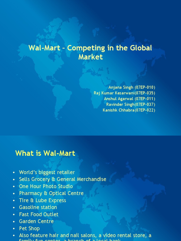 Wal-Mart's Global Market Strategies | PDF | Finance & Money Management