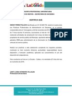 Constancia de Práctica Empresarial