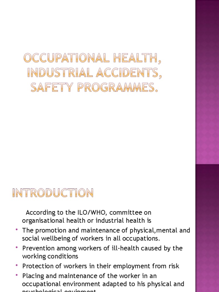 Industrial Safety PDF Occupational Safety And Health Health Care