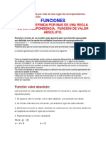 Funciones Definidas Con Varias Reglas de Correspondencia