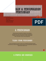 Perencanaan & Penganggaran Perusahaan