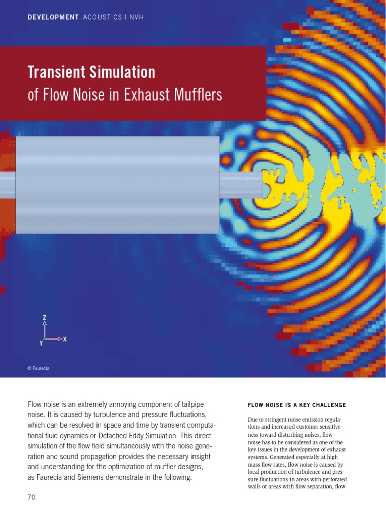 Transient Simulaton of Flow Noise in Mufflers | PDF | Fluid Dynamics ...