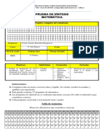 Prueba de Síntesis 6° Básico - 2019final